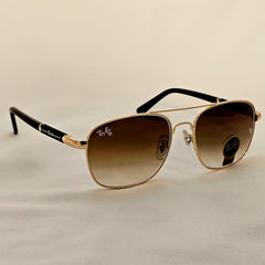 نظارة ريبان مربعة بعدسات دايموند وذراع رابر