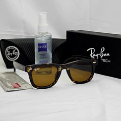 نظارة ريبان ويفاير قابلة للطي بعدسات زجاج UV400