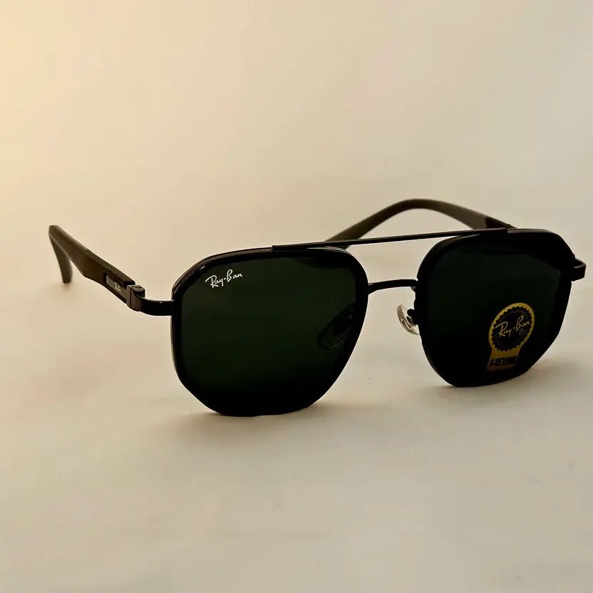 ريبان خماسي زجاج UV400 - Brother Storeنظارة شمس بعدسات زجاج او بلورايز من اختيارك بتوفرلك حماية من اشعة الشمس وكمان شياكة ملهاش حدود بتيجي بالعلبة وجراب وكتالوج ومنديل وعبوة لتنظيف العدسات