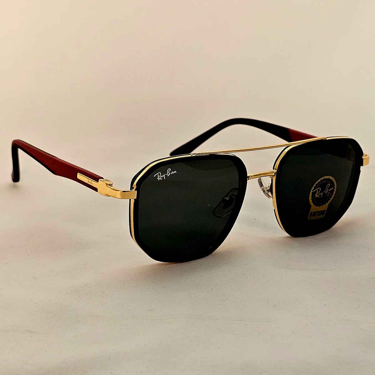 نظارة شمس ريبان خماسي بعدسات زجاج UV400