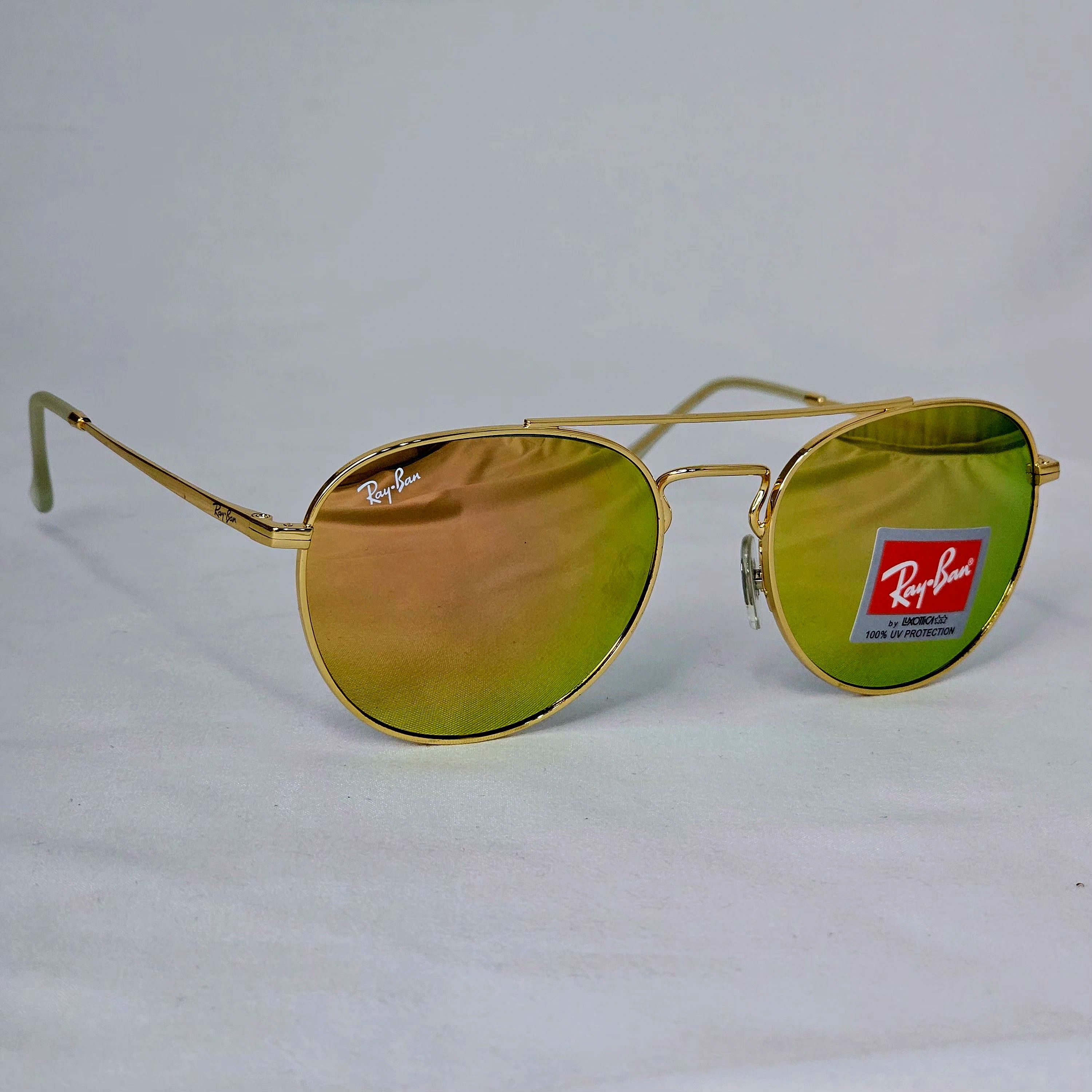 Ray-Ban Round Outdoorsman - Amber Mirror Gold