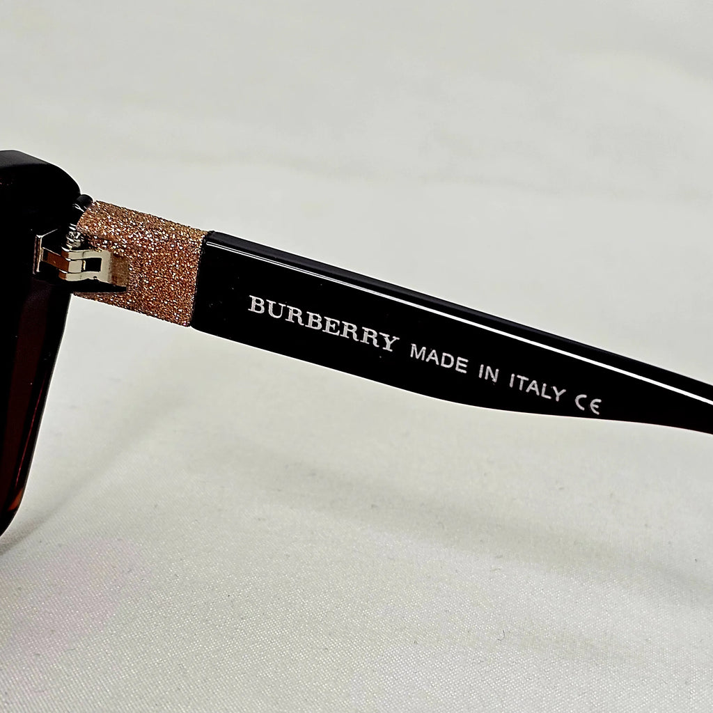 Burberry Crystal Monogram Cat-Eye Sunglasses.