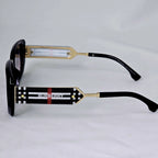 Burberry Check Detail Square Sunglasses