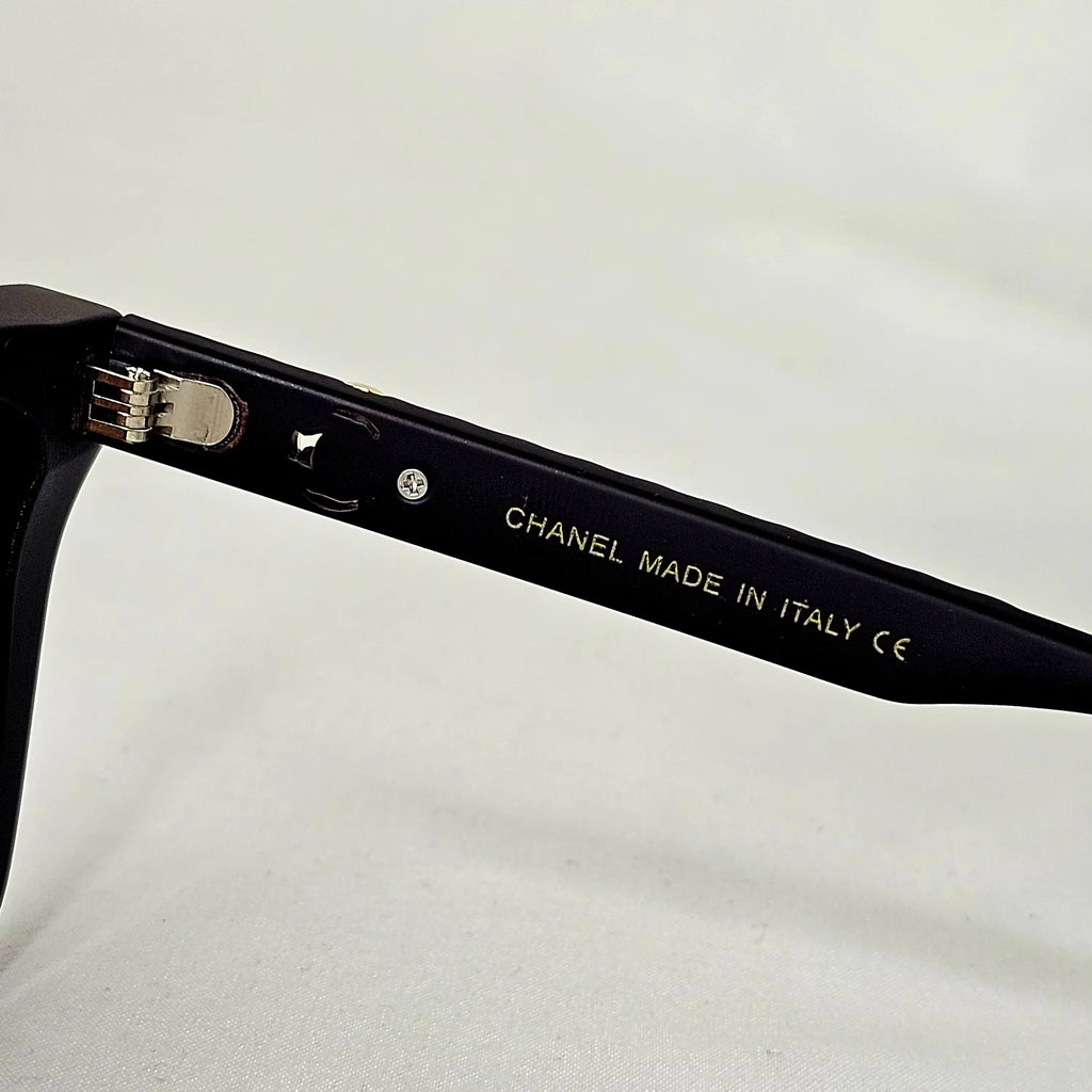 Chanel Python Chain Square Sunglasses.