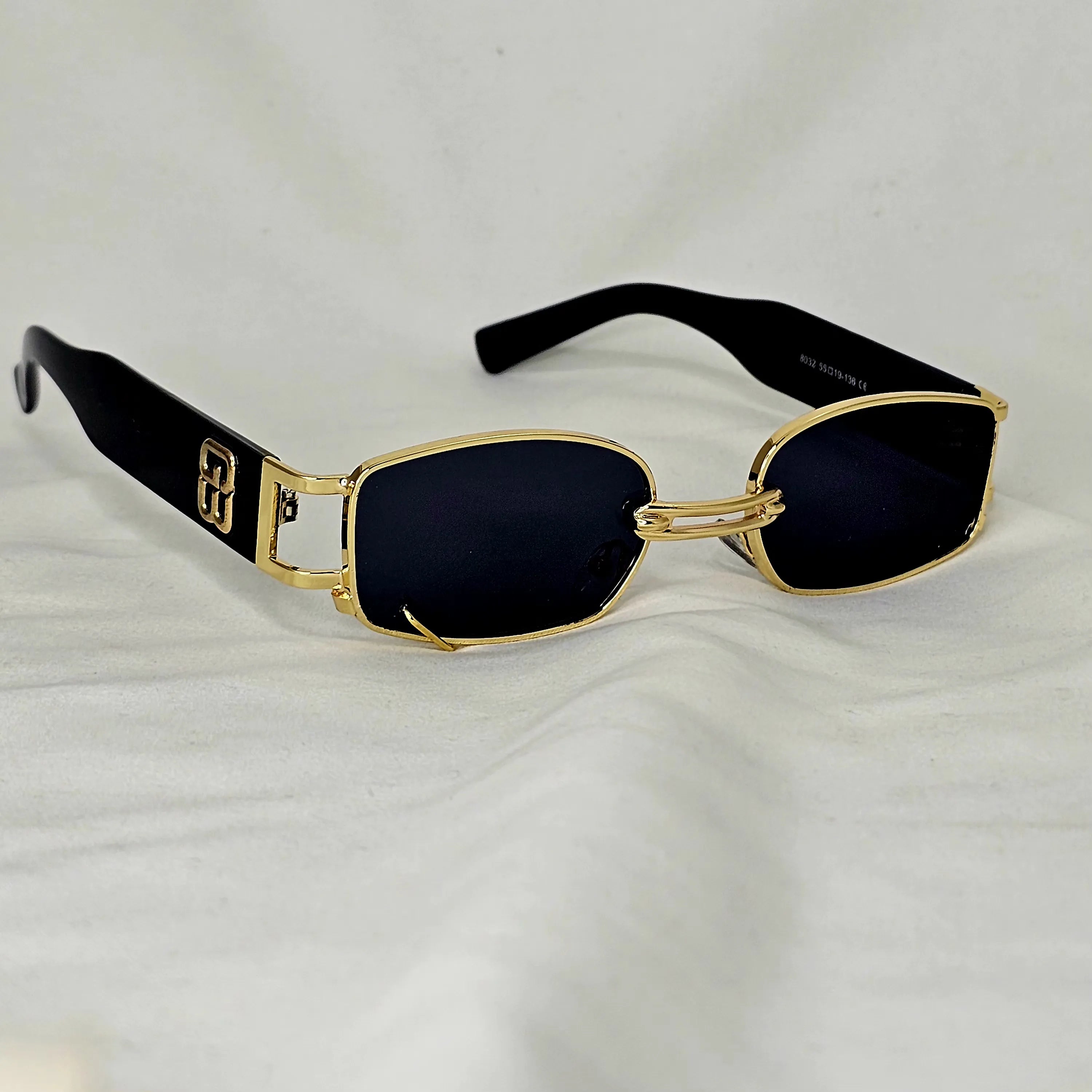 Retro Luxury Rectangular Sunglasses  8032