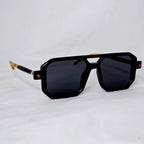 Bold Flat-Top Hexagon Sunglasses