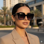 Chanel Python Chain Square Sunglasses.