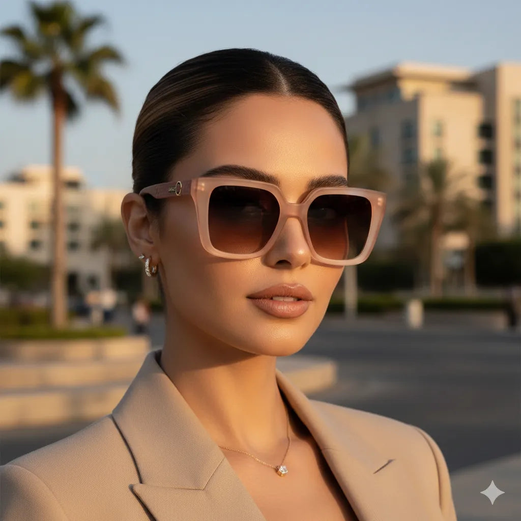 Chanel Python Chain Square Sunglasses.