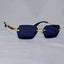 Cartier-Inspired Rimless Geometric Sunglasses