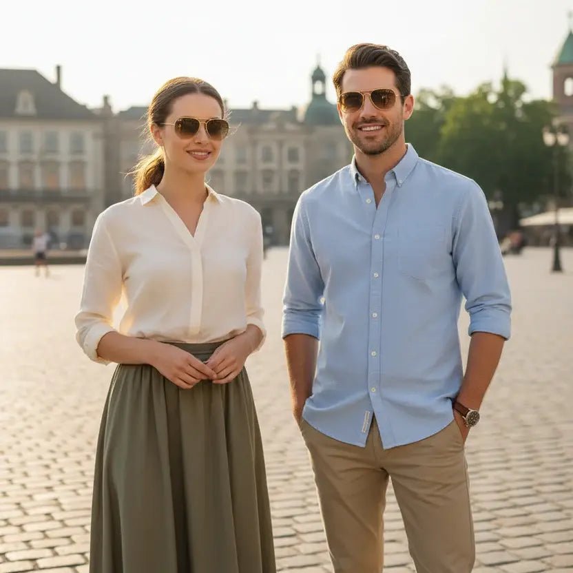 افيتور ريفيرس 2026 - Brother Storeنظارة شمس بعدسات زجاج او بلورايز من اختيارك بتوفرلك حماية من اشعة الشمس وكمان شياكة ملهاش حدود بتيجي بالعلبة وجراب وكتالوج ومنديل وعبوة لتنظيف العدسات