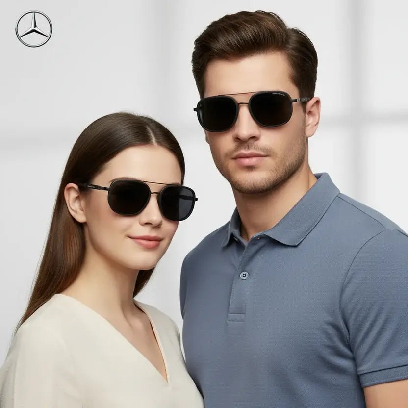 نظارة مرسيدس خماسي - Brother Storeنظارة شمس بعدسات زجاج او بلورايز من اختيارك بتوفرلك حماية من اشعة الشمس وكمان شياكة ملهاش حدود بتيجي بالعلبة وجراب وكتالوج ومنديل وعبوة لتنظيف العدسات